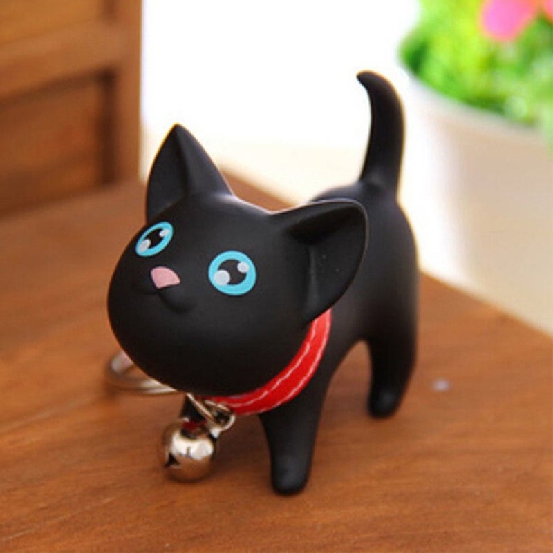 JOYJULY Cat Key Chain Kitten Keyrings for Car Key Chain Kawaii Adorable Bag Pendant,Gift Idea for Girls, Women and Men - Image 2